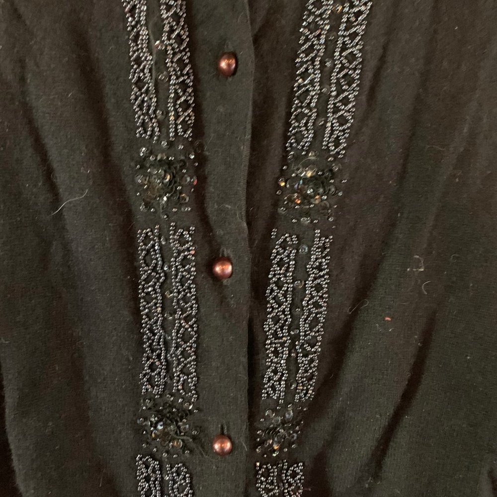 Vintage Rabbit Merino Seedbead Embellished Sweater